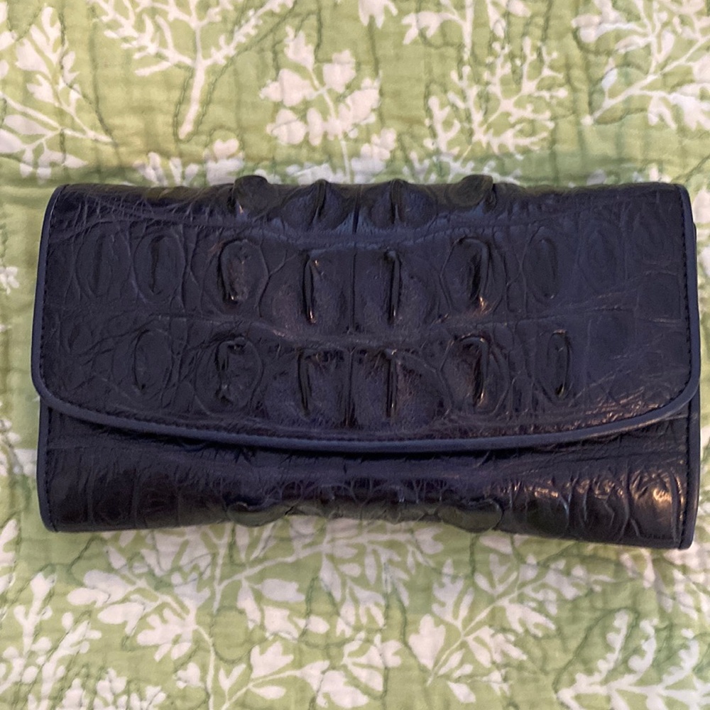 COPY - Rare* Navy genuine Crocodile wallet